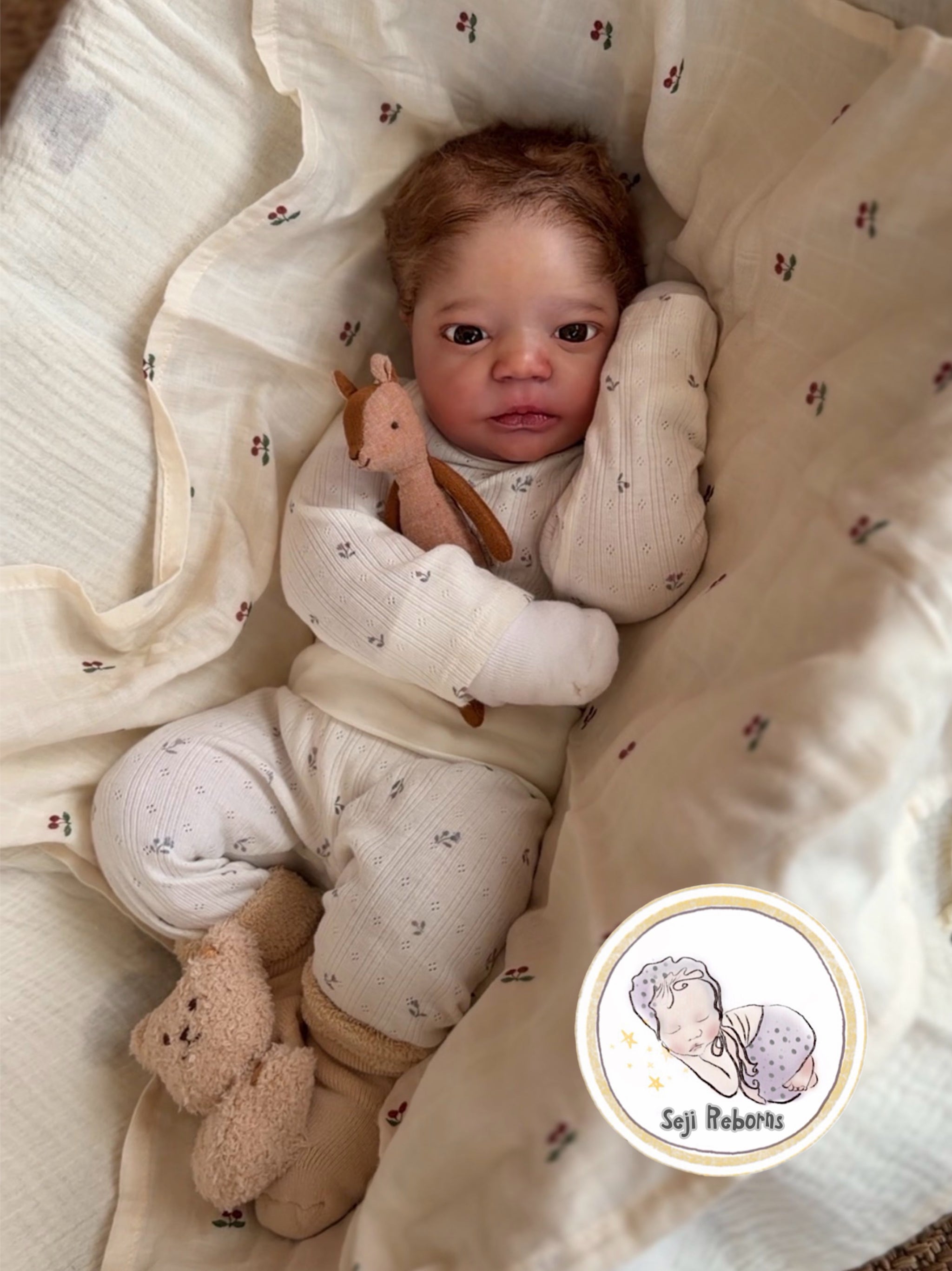 Cuddle baby Johannah Awake